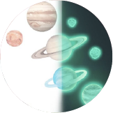 Samolepiace steny svietiace v temnote