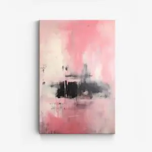 Abstractná Ružová Umenie na Plátne - Jediný