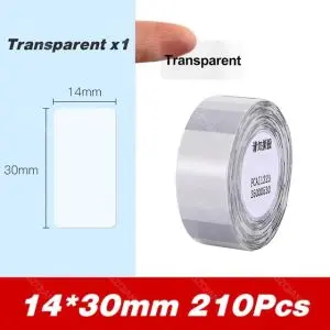 Niimbot Etiketa pre D101/110 / 14 x 30 mm, 210 ks / Transparentné