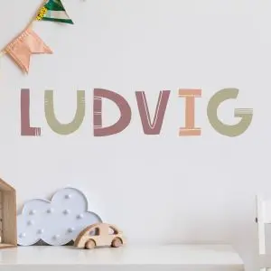 Farebná Prispôsobená Názovná Nálepka na Stenu