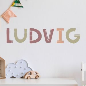 Farebná Prispôsobená Názovná Nálepka na Stenu