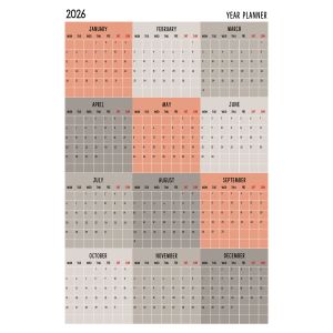 2025 Ročný Plánovací Plagát