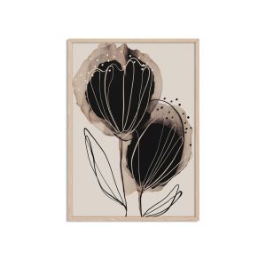 Abstraktná Kvetinová Ilustrácia Plagát