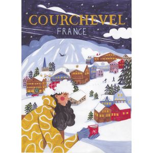 Plagát - Courchevel Francúzsko