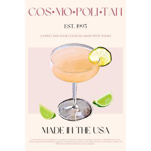 Plagát - Cosmopolitan Cocktail