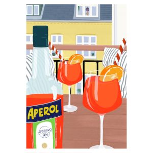 Plagát - Aperol Spritz Balkón