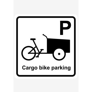 Nálepka - Parkovanie nákladných bicyklov