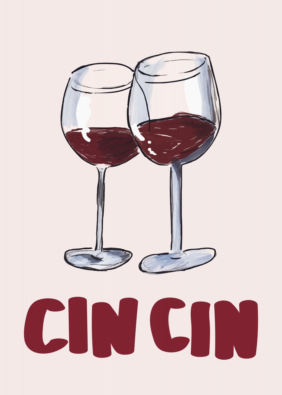 Plagát - Cin Cin Poháre