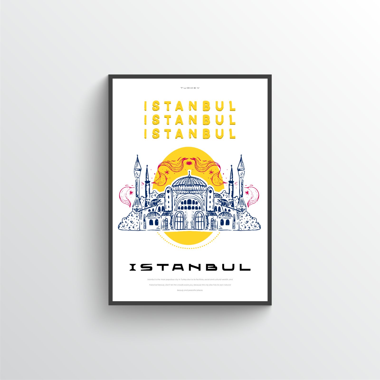 Plagát Mestská Krajina Istanbul